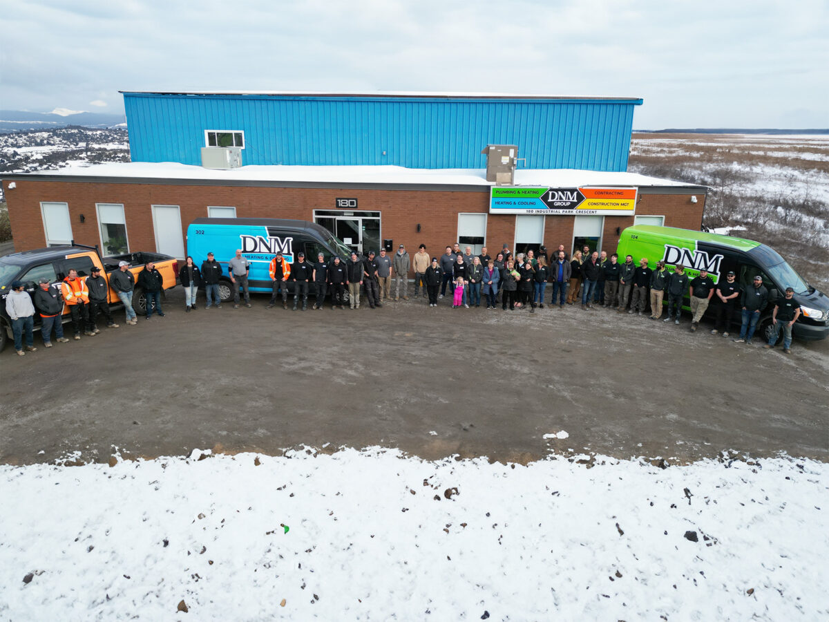 A group photo of the employees at DNM Group in Sault Ste. Marie, ON.